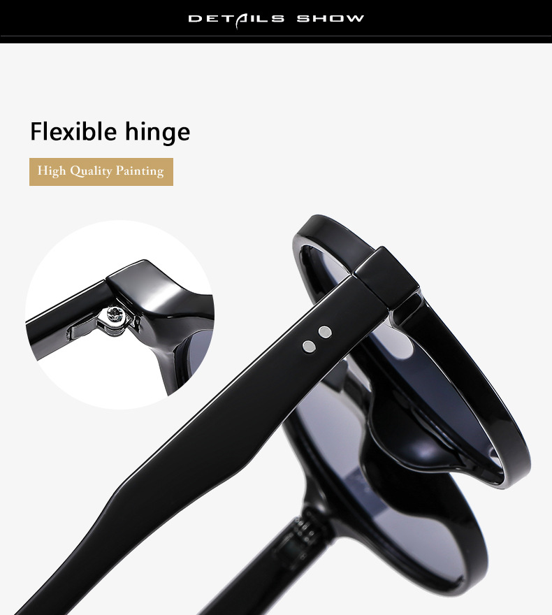 欧美新款圆形小框太阳镜男女网红明星同款时尚街拍墨镜眼镜架批发详情6