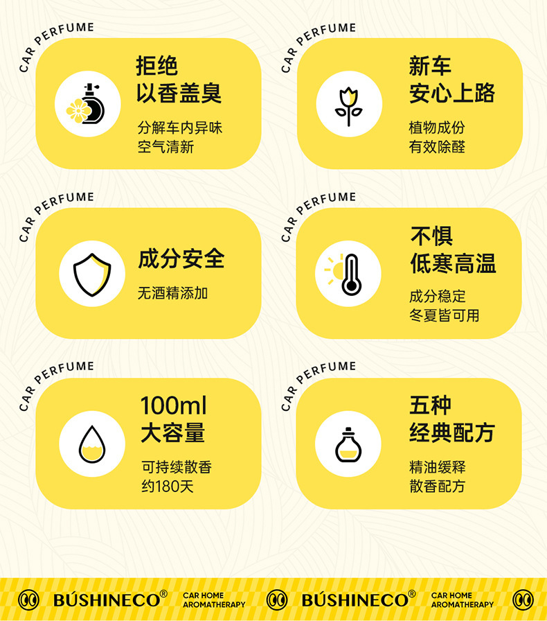 时尚精油耐用咖啡杯车载香薰车用香水汽车持久型香氛车内用品摆件详情2