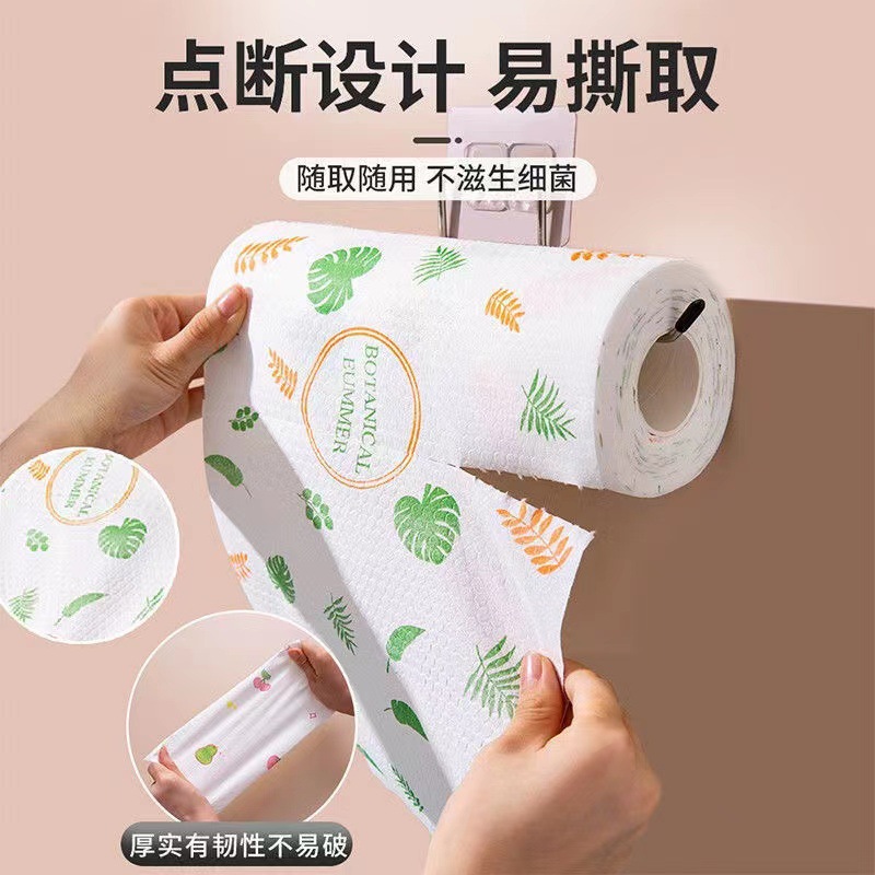 懒人抹布吸油吸水一次性洗碗巾家用特厚干湿两用厨房纸巾超大卷详情2