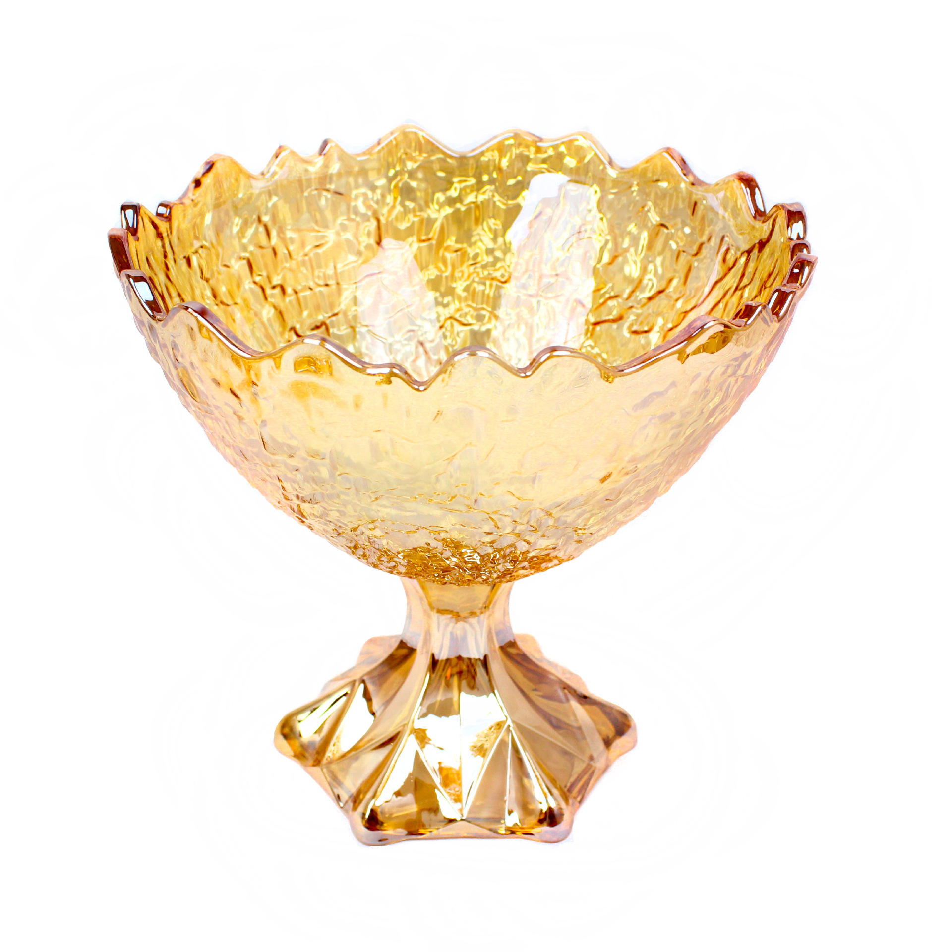 The new cross-border 2024 glacier bark glass fruit plate, fruit blue fruit bucket, kitchen and living room ornaments are selling well pic 11