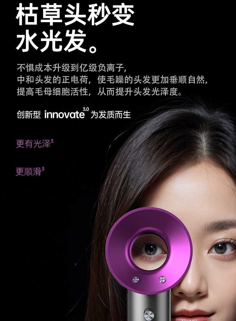 跨境新款电吹风机家用负离子护发速干发廊大风力恒温吹风筒不伤发详情16