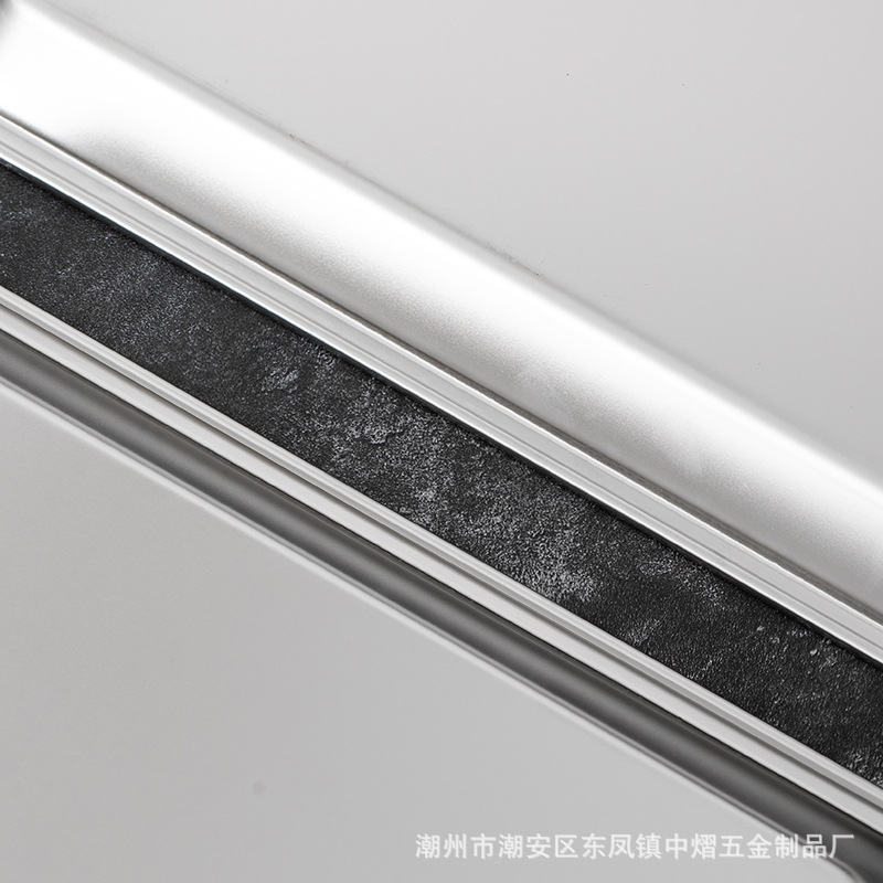 不锈钢平底盘日式方形托盘浅盘无磁长方形烤盘食堂蒸饭盘详情9