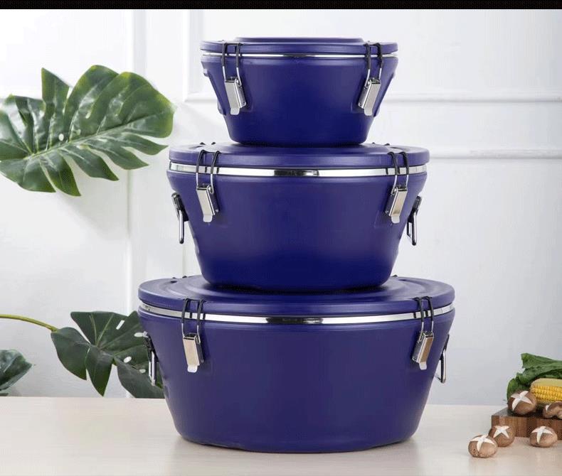 Wholesale of stainless steel commercial lunch boxes, large-capacity high-end insulated boxes, double-layer thickened outdoor household soup buckets, cross-border pic 14
