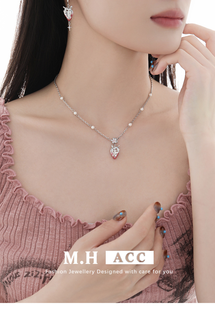 Серёжки из серии сладких ягод, молодые девушки с уникальной, сладкой, классной, оригинальной конструкцией 925 серебряных ушных ушных ушков pic 4