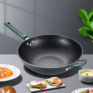 好伴侣全屏蜂窝悬浮复底不锈钢炒锅不粘锅无涂层炒菜锅一件代发详情6