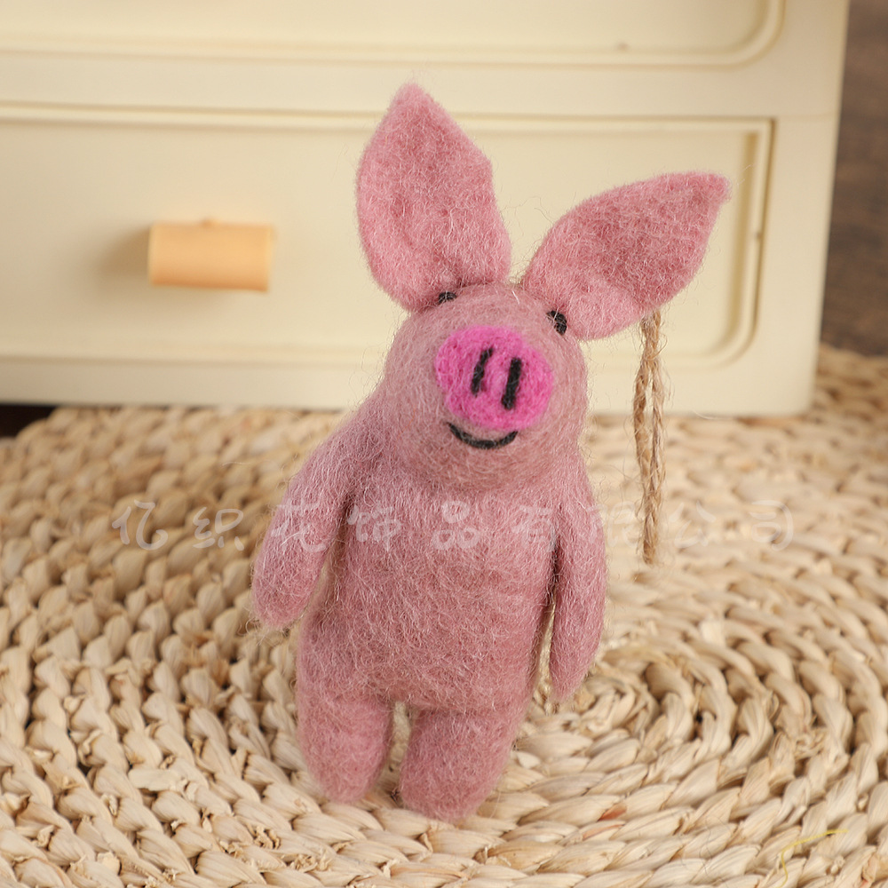 A collection of Korean-style Nepalese pure felt pendants, creative figurines, pendant bags, InS-style pendants, keychains and accessories pic 6