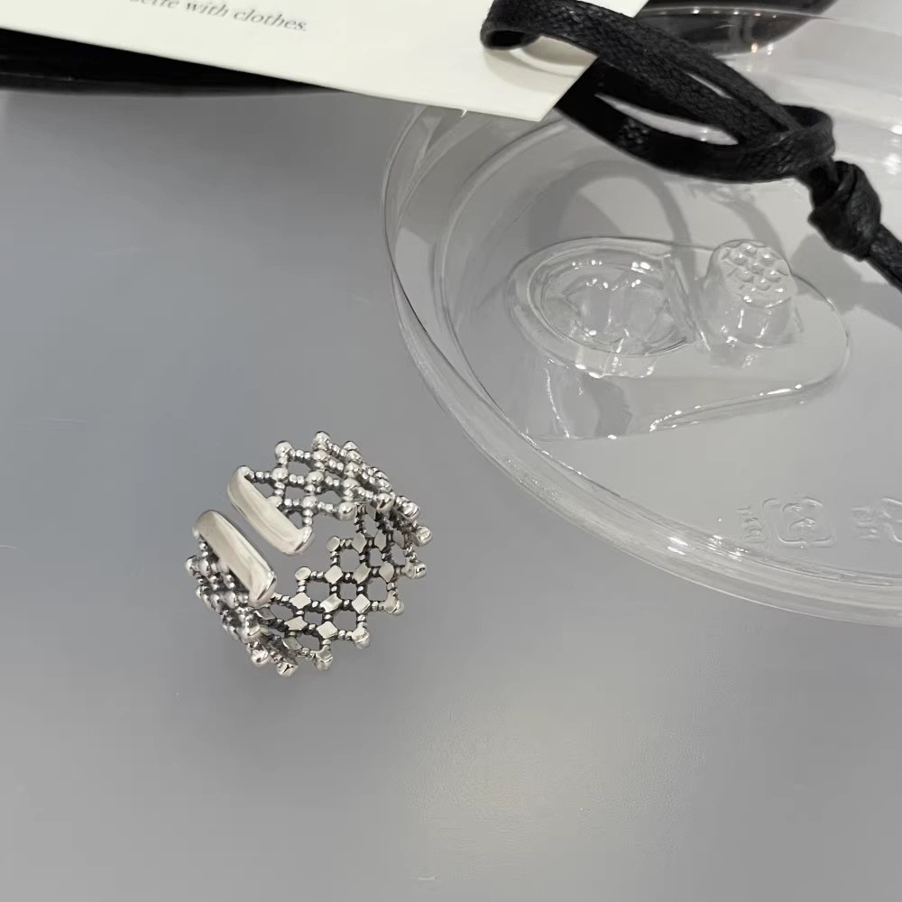 韩国博主feve同款coldf*ame宽版窄版花瓶素圈戒指女简约高级个性详情9