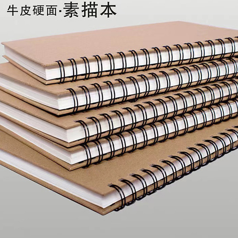 老师推荐a4加厚线圈素描8K超大学生幼儿园儿童涂鸦油画手绘速写本详情16