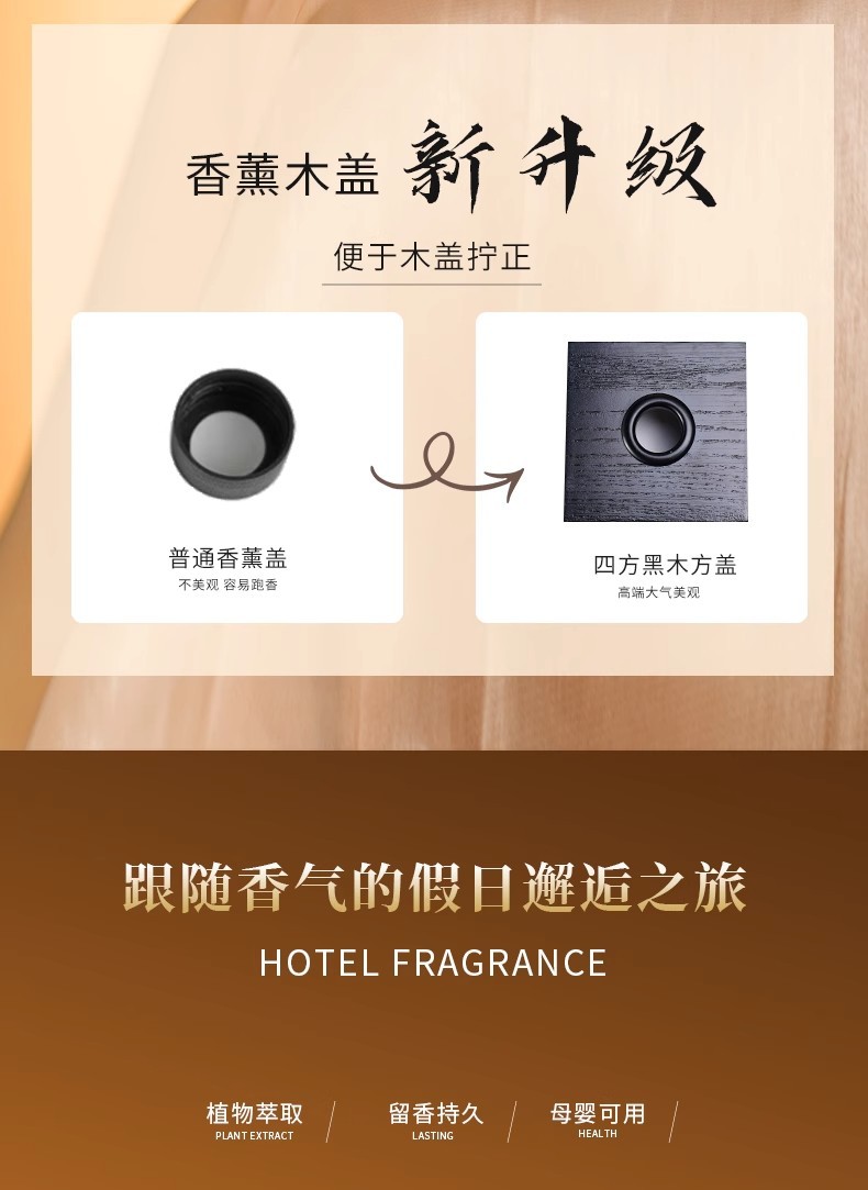 香水级无火香薰五星酒店香客厅卧室卫生间除臭清新空气香氛详情4