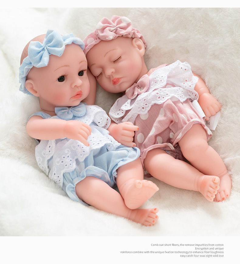 Vinyl dolls, playhouse toys, 30cm reborn dolls, simulated baby dolls, fashionable dress-up dolls wholesale pic 11