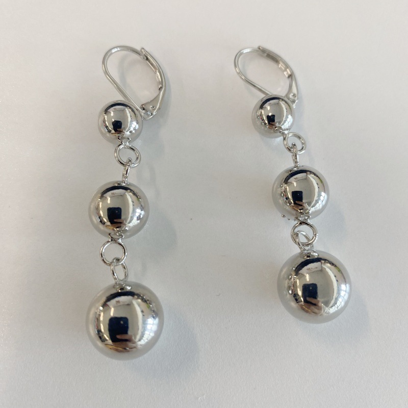 网红博主同款铜球耳环耳钉电镀真金日韩新款女欧美街拍超大耳环女详情8