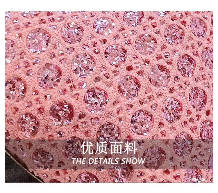 跨境包包女2024夏季新款晚宴包欧美时尚洋气单肩包亮片爱心包详情6