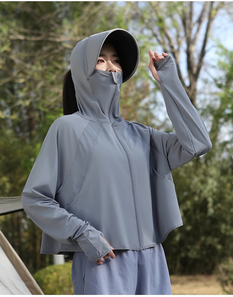 冰丝防晒衣女款2024新款夏季防紫外线UPF50+防晒服薄款防晒罩衫详情21
