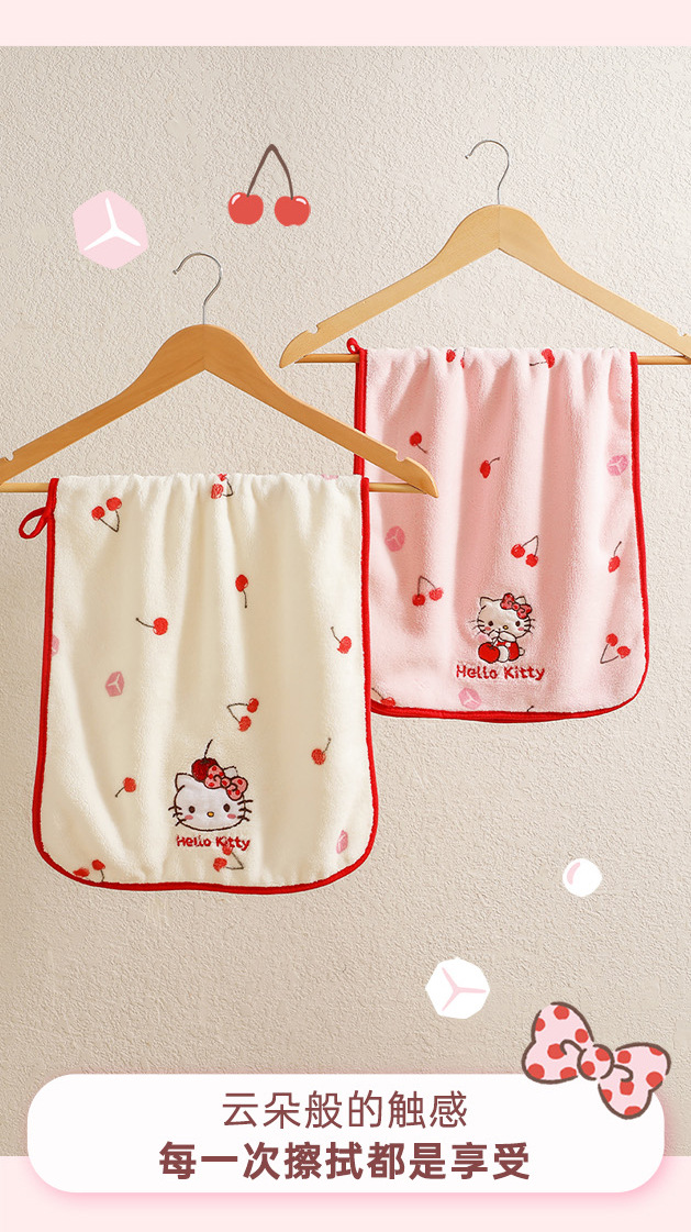 三丽鸥正版珊瑚绒干发帽女柔软亲肤吸水速干洗头巾包头巾家用可爱详情6