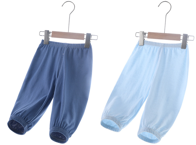 婴儿全棉防蚊裤男童夏季薄款a类宝宝夏天儿童小童外穿空调裤子详情10