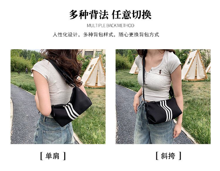 直播跨境货源外贸厂家新款休闲简约防水牛津尼龙布爆款斜挎包女包详情13
