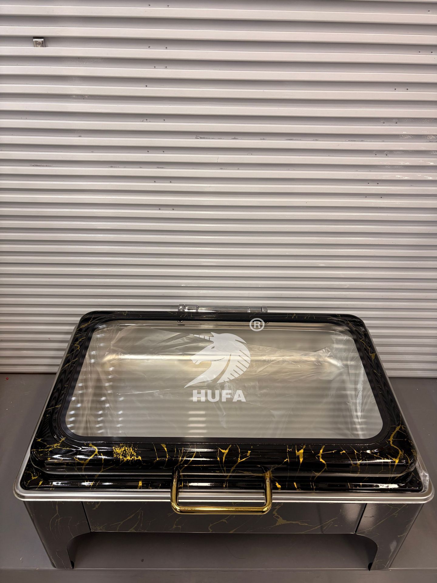 跨境自助餐炉不锈钢长方形翻盖保温炉大透视酒店餐厅布菲炉家用详情6