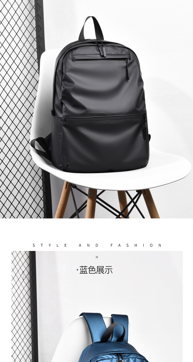 New fashionable large-capacity backpack, laptop bag manufacturer, medium-sized backpack wholesale, one-piece consignment pic 17