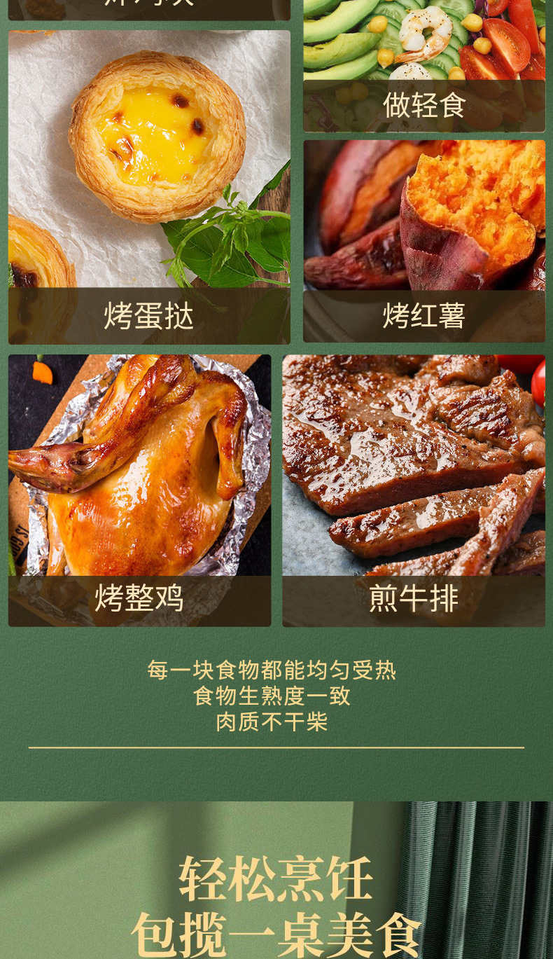 新款空气炸锅家用多功能智能无油烟可视电炸锅大容量炸锅跨境严选详情8