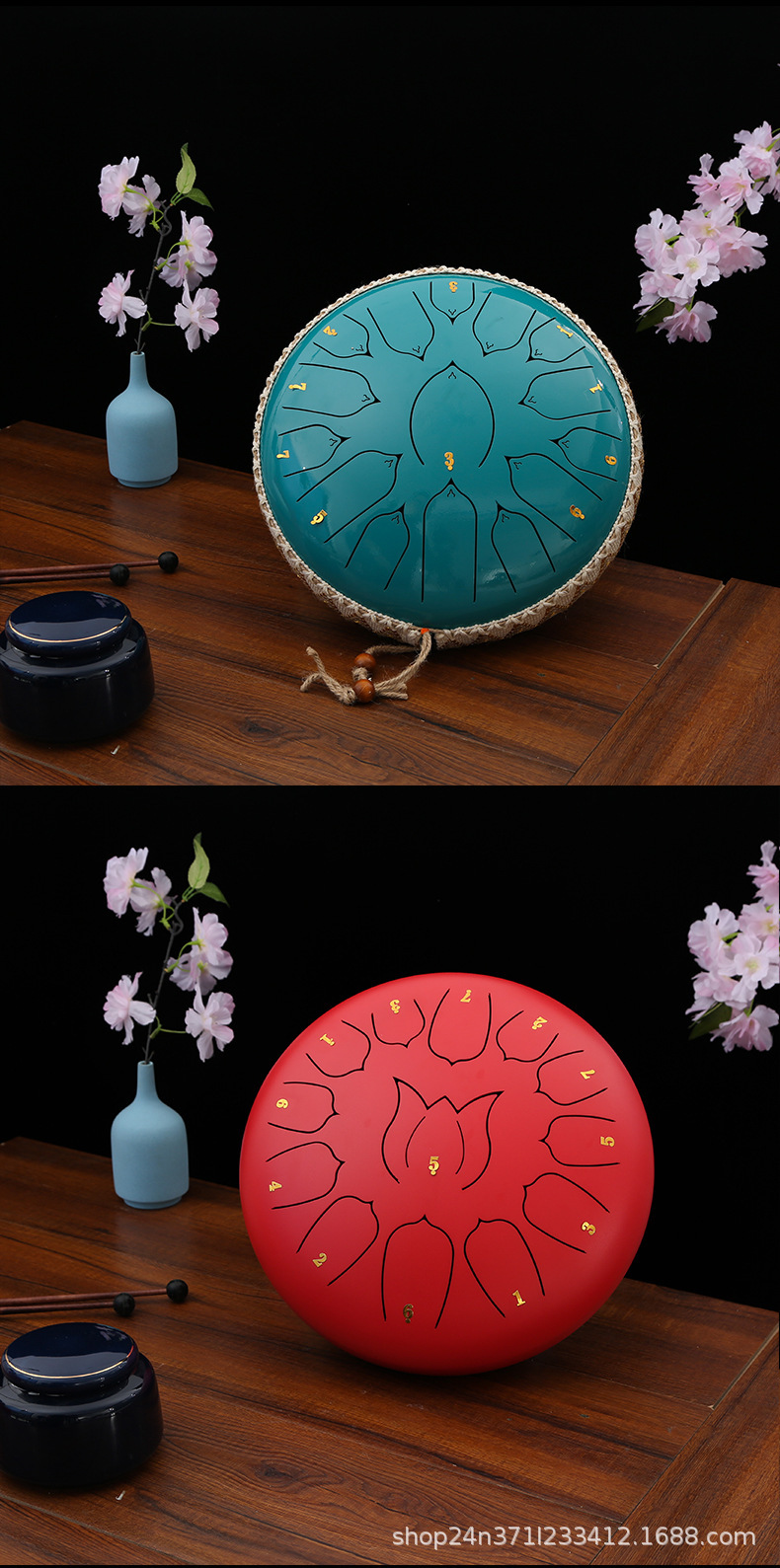 Hollow Drum 6/6.8/8/10/12/13 inch Forget Worry Drum Steel Tongue Drum Color Hollow Worry-free Drum Percussion instrument hand disc pic 14