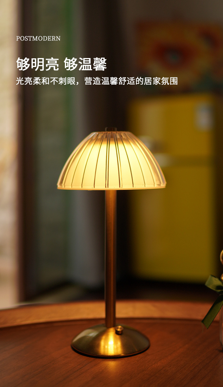 2022新款复古装饰水晶台灯 高级感轻奢卧室床头灯 古典氛围ins少女小夜灯 打造优雅生活详情3