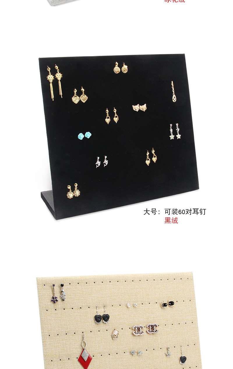 Ear accessory display board, velvet fabric, simple jewelry rack, accessories, ear studs, hanging necklace, earrings, storage box, storage rack for home use pic 6