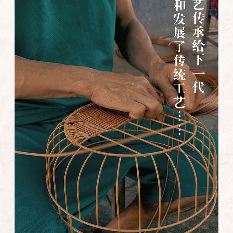 仿藤花形手工编织篮多功能收纳篮客厅水果蔬菜篮工艺品礼品民间藤编详情15