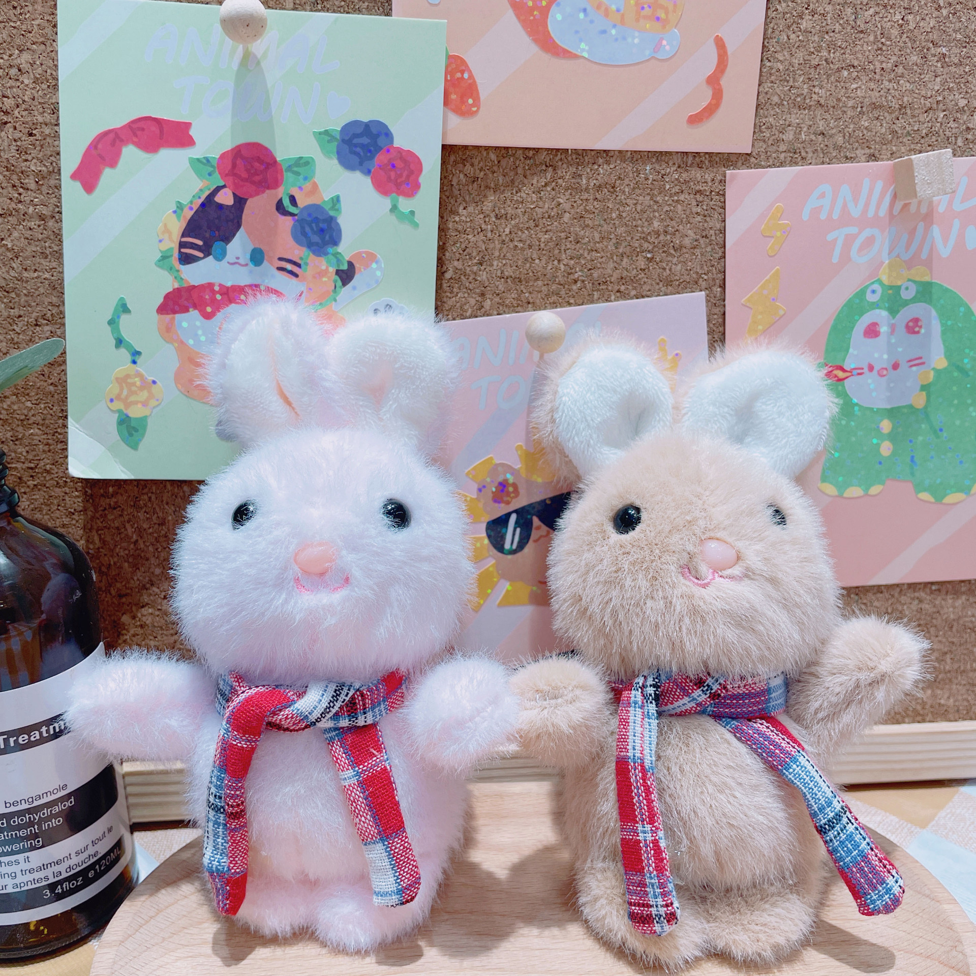 Wholesale of creative scarves, little rabbit figurines, claw machine dolls, small pendants, cute plush toys, keychains and small gifts pic 11