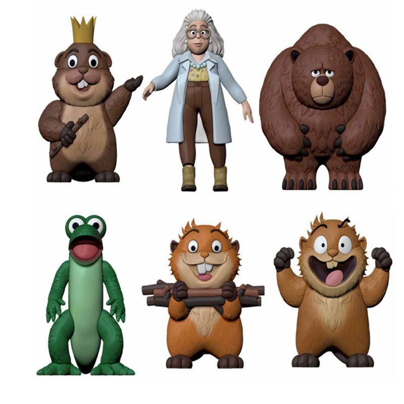 Cross-border 3.5-4-inch Beaver Transformation Plan: 6 figurines, models, blind boxes, blind bags, Disassemblable toys pic 3