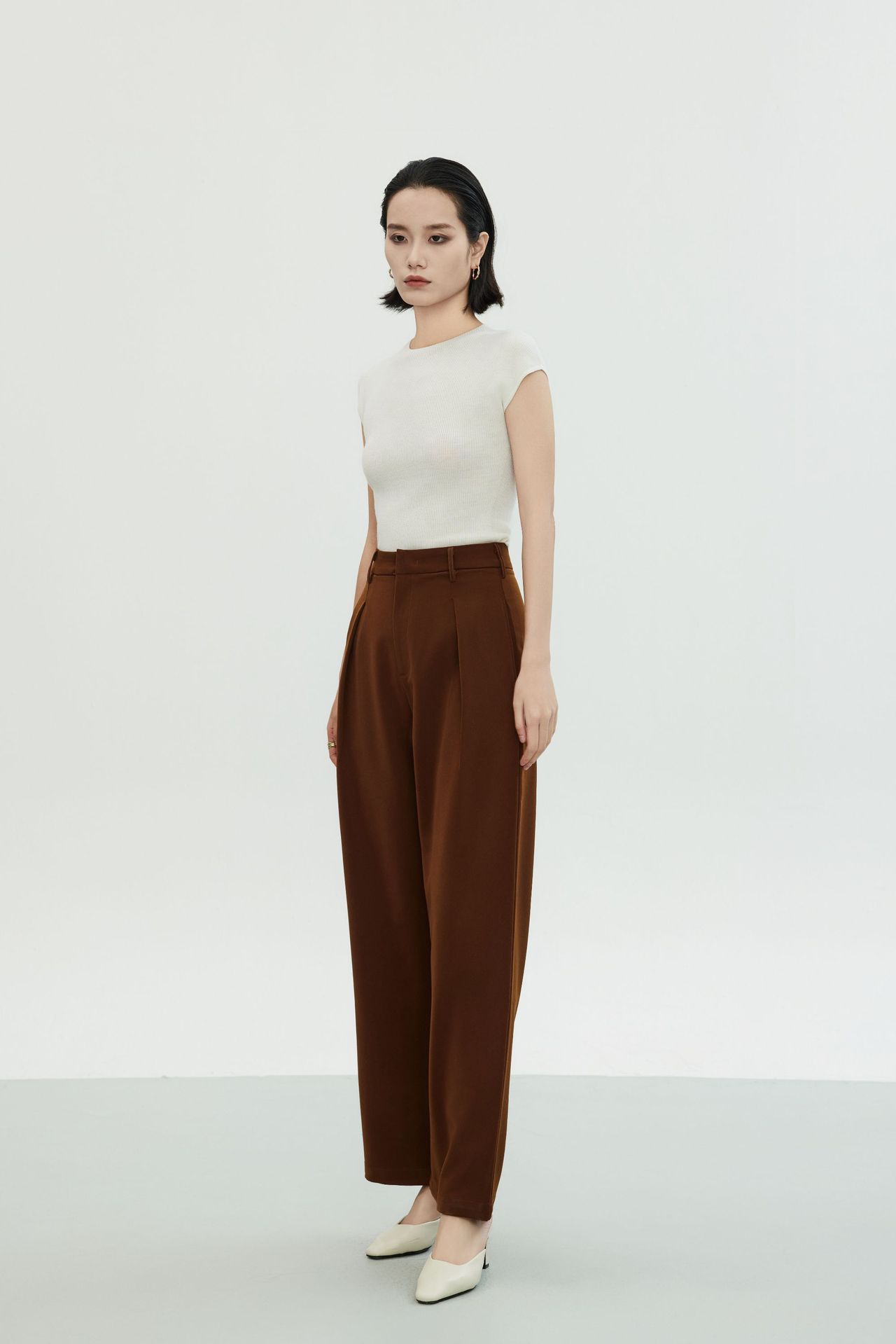 白露版型巨好无缝短袖针织衫半袖打底上衣圆领T恤女羊毛衫修身详情49