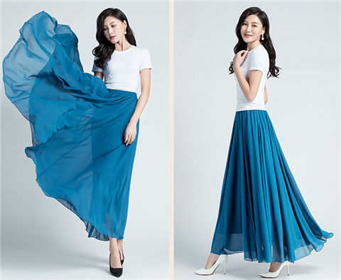 New fashionable, bright red MIDI dress for summer and spring, high-waisted and slimming, chiffon MIDI dress, mid-length beach style pic 22