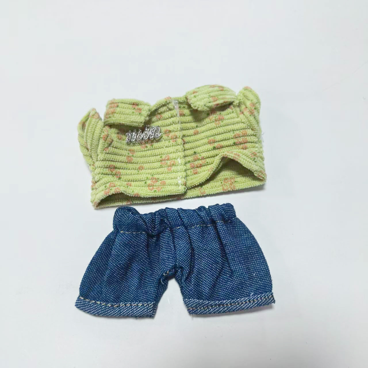 17CM牛仔布衬衫裤子外套套装公仔换装衣服娃衣详情2