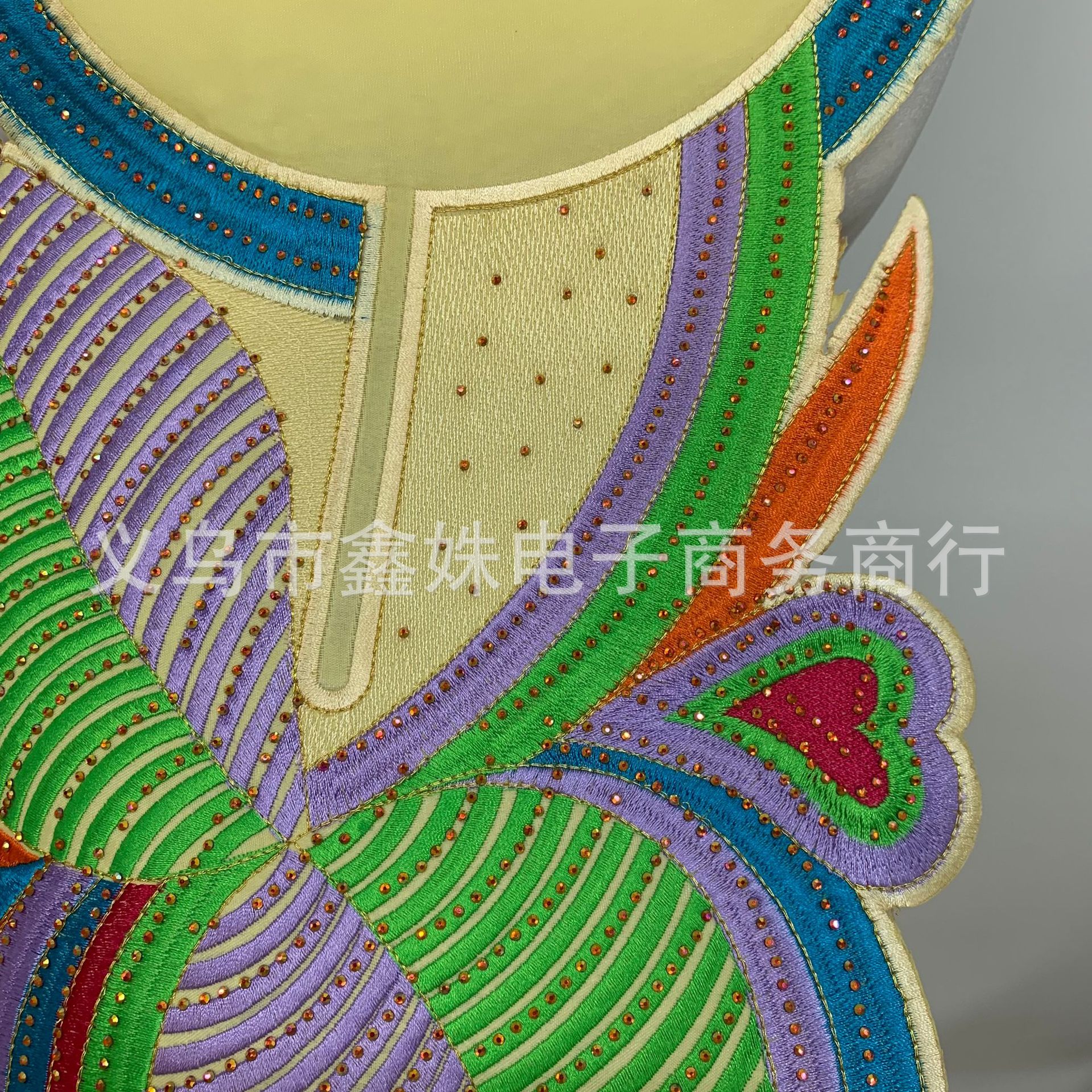 Best-selling stage costume accessories with irregular-shaped embroidered circular collars pic 11
