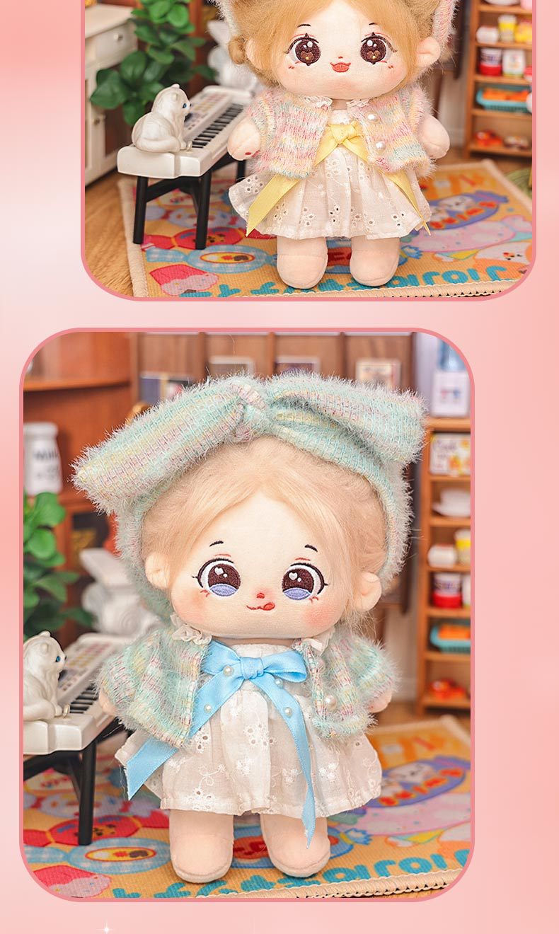 现货棉花娃娃衣服糖果甜妹娃衣换装棉花娃娃毛绒公仔掌门狗娃衣详情12