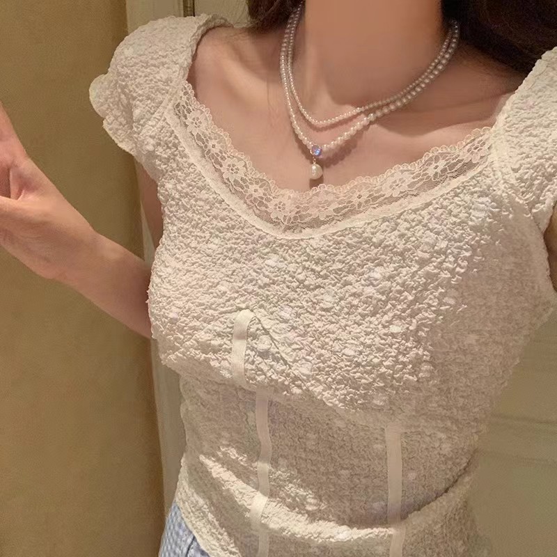 法式复古珍珠双层项链小米珠配饰女高级感轻奢小众锁骨链choker详情2