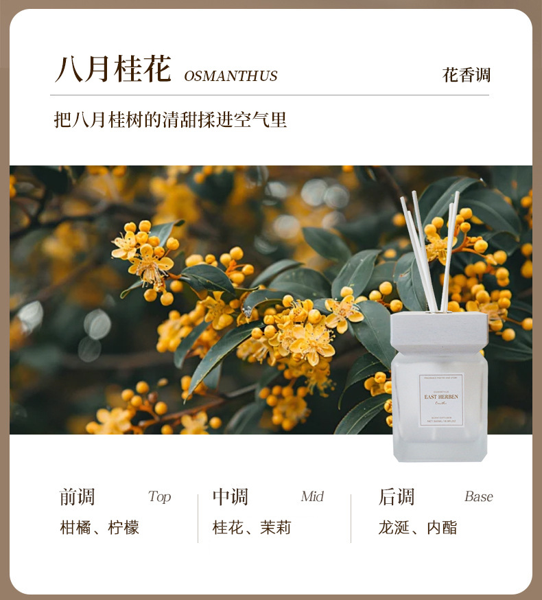 东方韵味500ML大容量无火香薰 酒店客厅家居室内持久扩香藤条香薰详情23