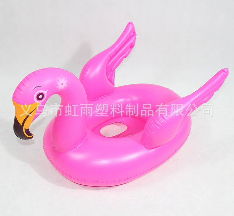 火烈鸟艇水上充气儿童玩具座圈带翅膀防侧翻游泳圈婴儿坐圈批发详情5