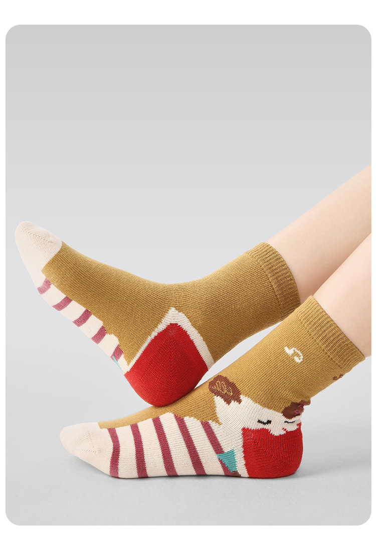 1945儿童袜批发25秋季新款薄款短袜卡通动物宝宝袜棉无骨女童袜子详情14