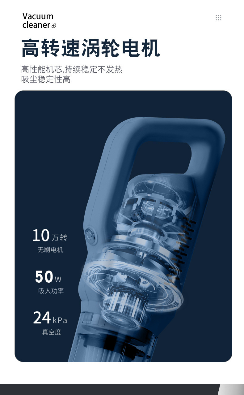 吸尘器无线大吸力家用车载手持式干湿两用小型扫地拖地机厂家直销详情5