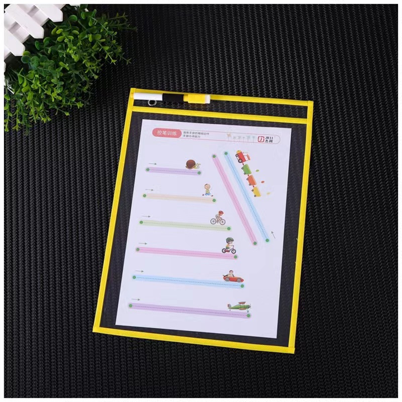 Colorful transparent folders, stationery storage, meeting bags, stationery decoration parts, audio equipment pic 17
