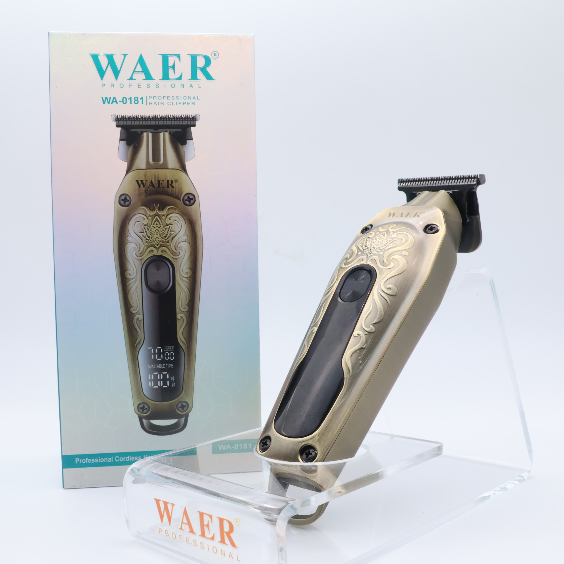 WAER新款电动理发剪雕刻不锈钢电推剪发廊专用大功率专业款电推子详情5