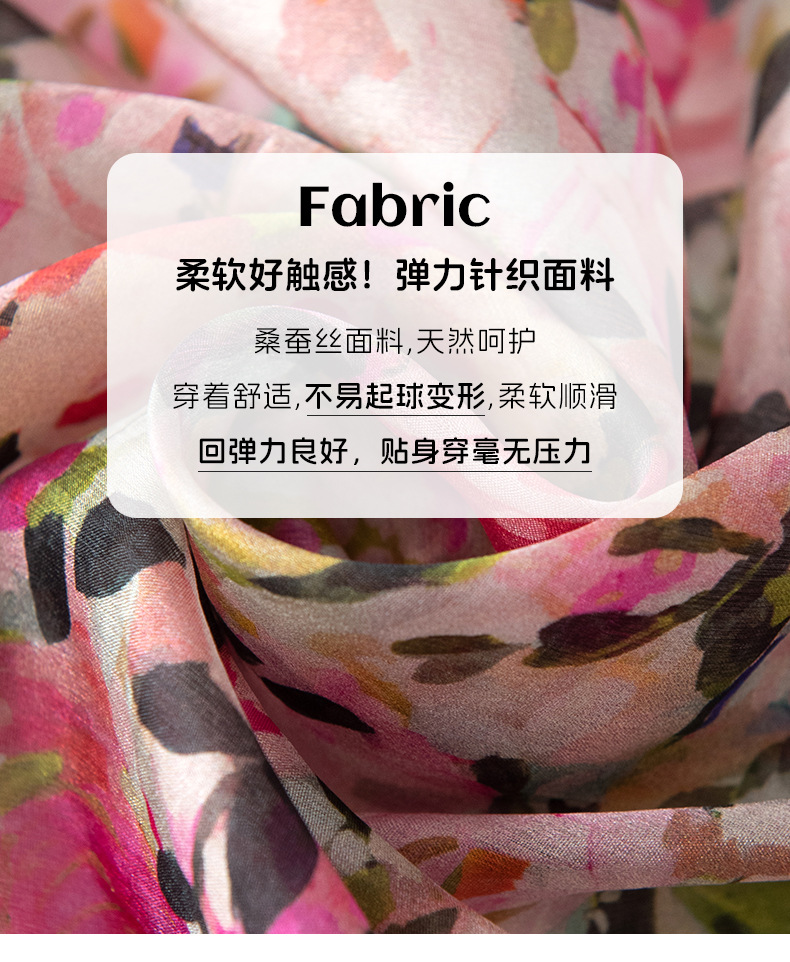Korean-style atmosphere scarf, high-end long scarf, thin country small floral print, medium-long silk scarf, 100% sun protection shawl pic 6