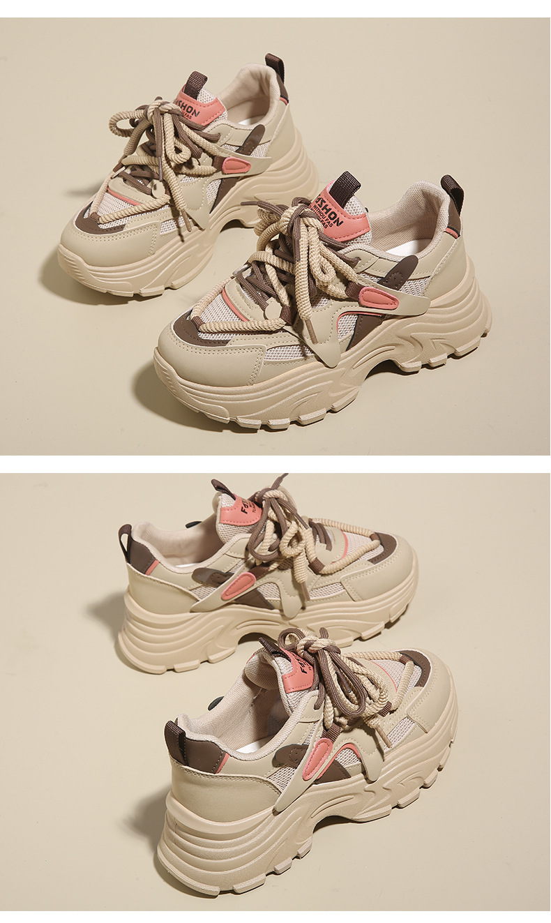 高级感莆田老爹鞋女2024年新款春夏透气显脚小码34软底运动跑步鞋详情28