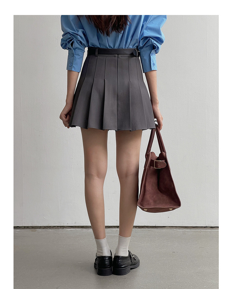 【主推 首尔私校百褶裙】高腰显瘦A字jk短裙女夏新款半身裙N127B详情30