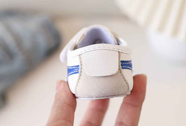 New Spring and Autumn baby sports shoes for boys and girls, color-blocking soft-soled baby shoes, soft-soled baby shoes for 0-1 year old toddlers, no single shoes that fall off pic 7