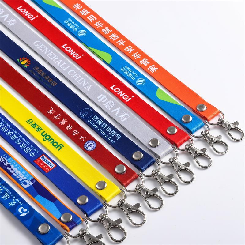 Customized heat transfer name tag lanyards, custom-made ID lanyards, exhibition PVC name tag lanyards, and logo printing from manufacturers pic 4