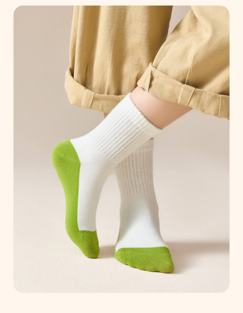 儿童袜子男童女童100%纯棉a类防臭吸汗秋季无骨耐脏中筒学生白袜详情21