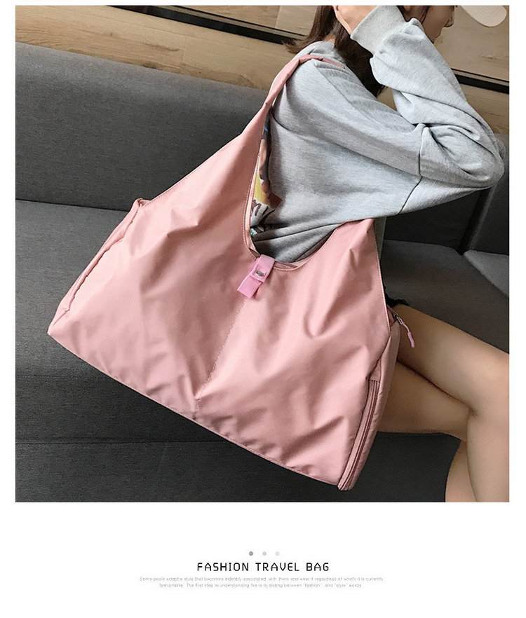 运动瑜伽包女可印LOGO游泳训练大容量健身包轻便单肩手提旅行袋男详情31