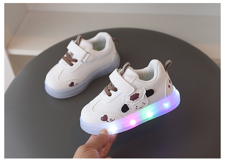 宝宝运动鞋步鞋亮灯春秋新款软底学防滑单鞋男童女童婴幼儿小童鞋详情13