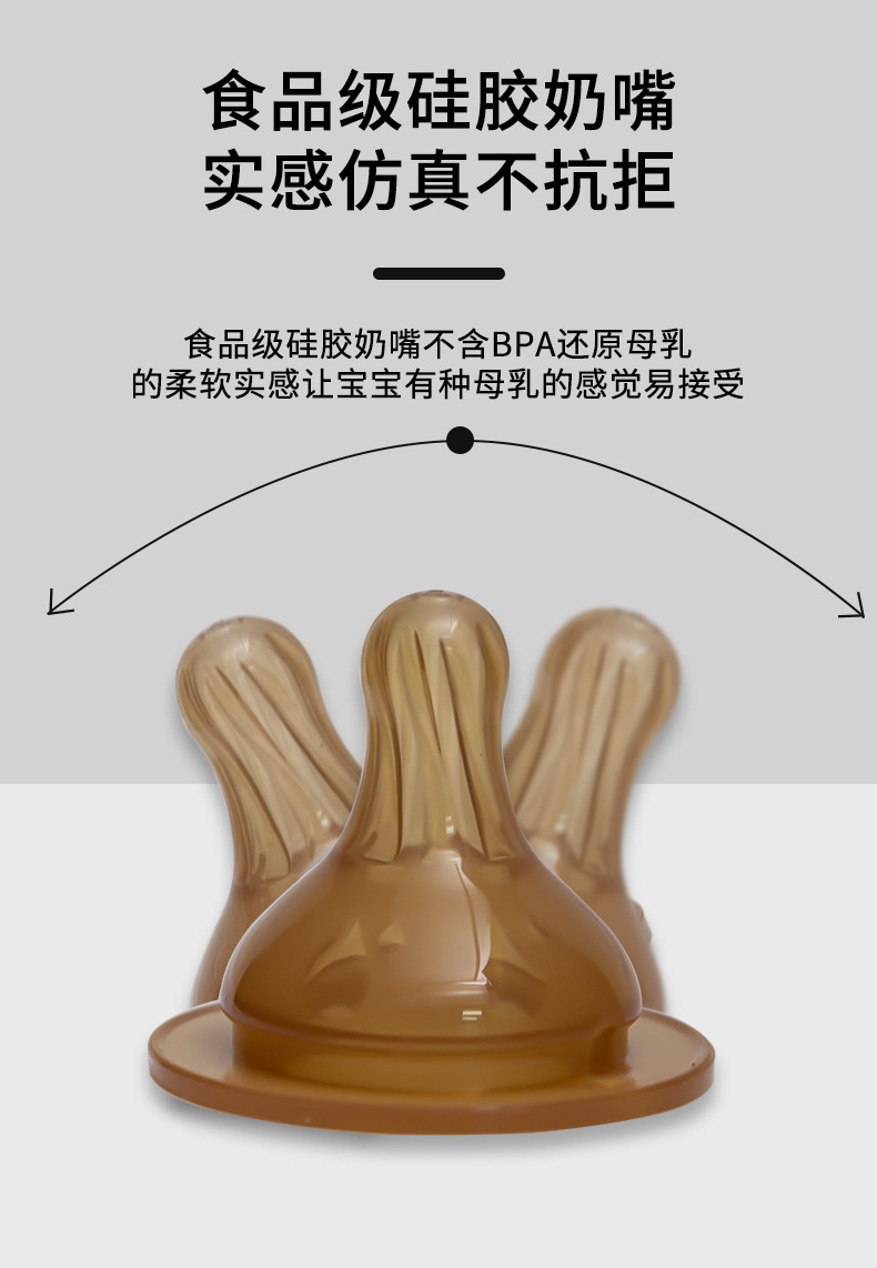 ppsu奶瓶防胀气吸管杯卡通鸭嘴学饮杯婴儿喝奶专用大容量喝水奶瓶详情7
